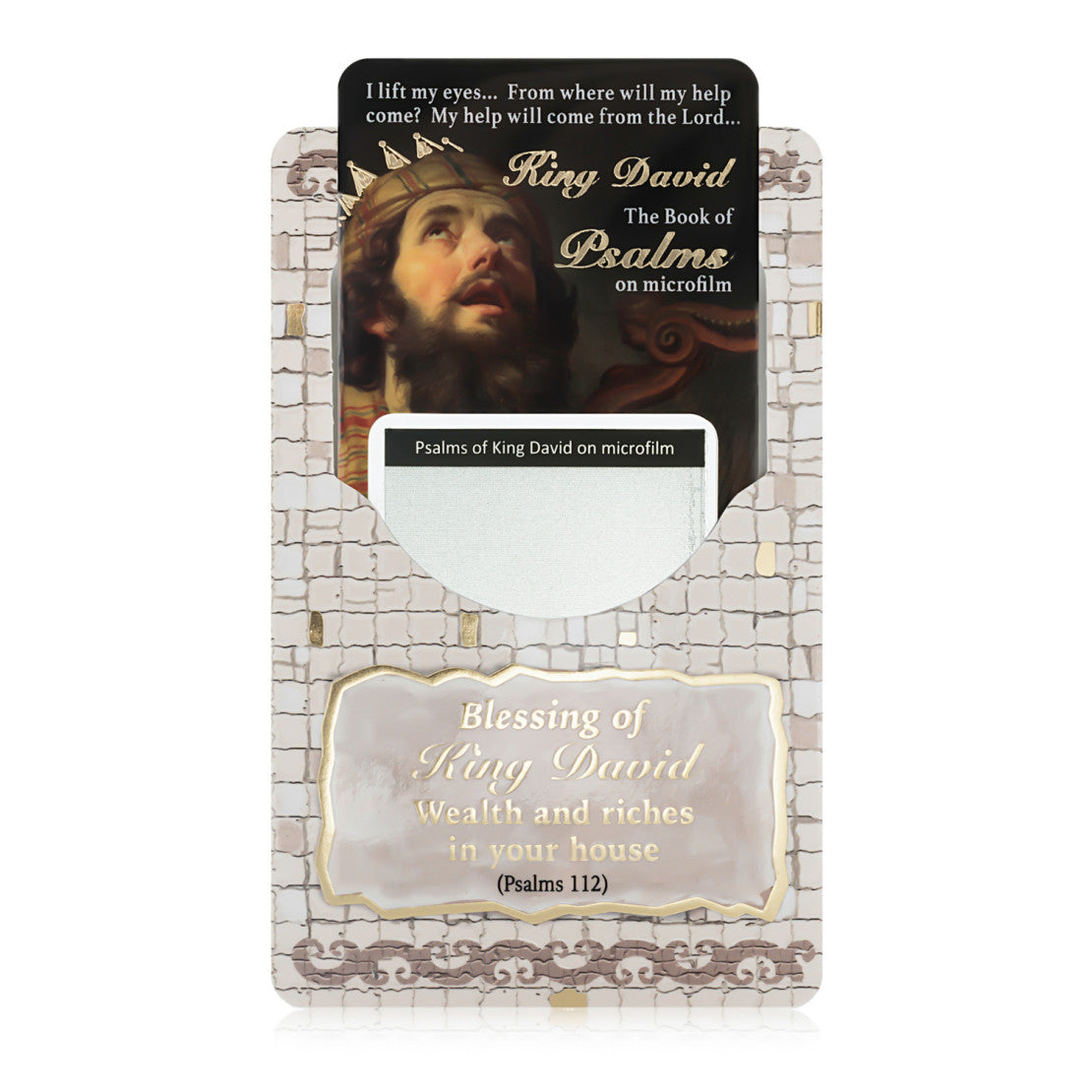 Holyland Psalms Segulah Card-Microfilm (C-SCHLP)