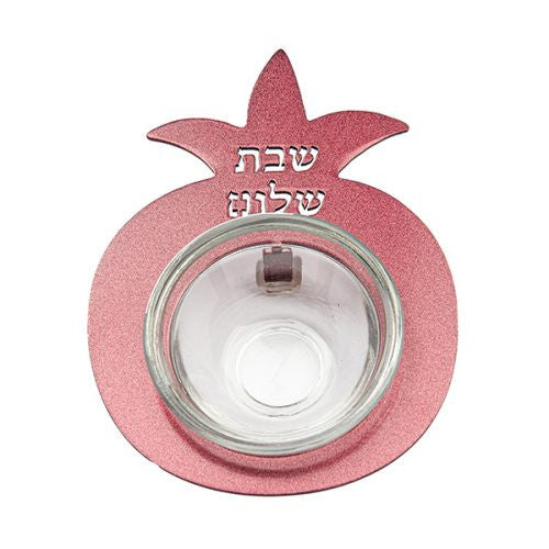Anodized Pomegranate Glass Dish-Red (EM-HDC4B)