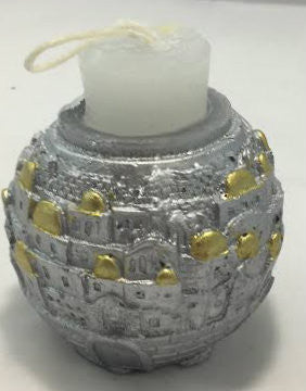 Safed Havdallah Candle Jerusalem Design (HV-HMCJRG)