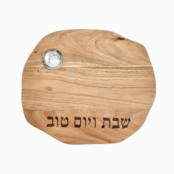 Emanuel Oblong Acacia Wood Challah Board (EM-CBD10)