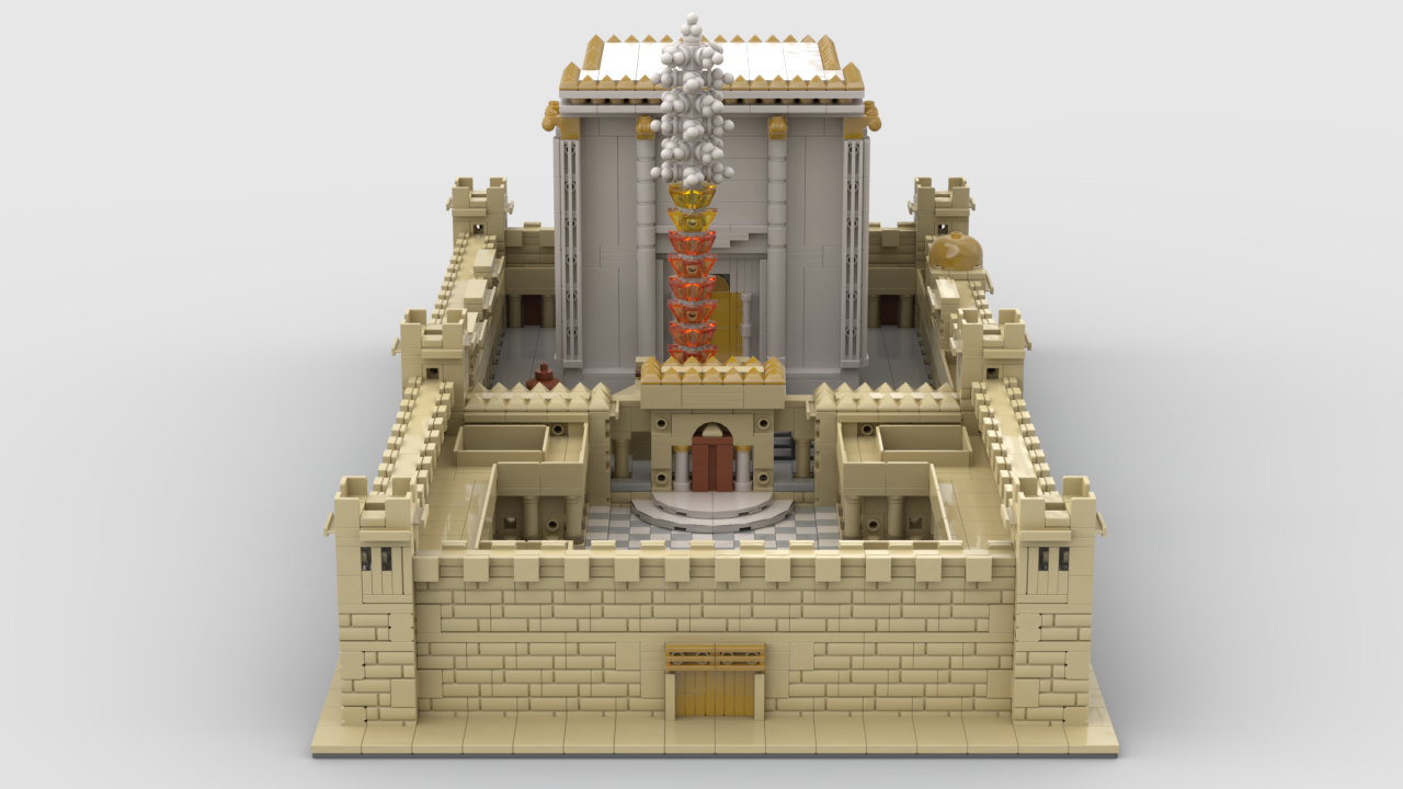 Second Beis Hamikdash Lego Model 10"x20" -3480Pcs. (GM-GP84613)