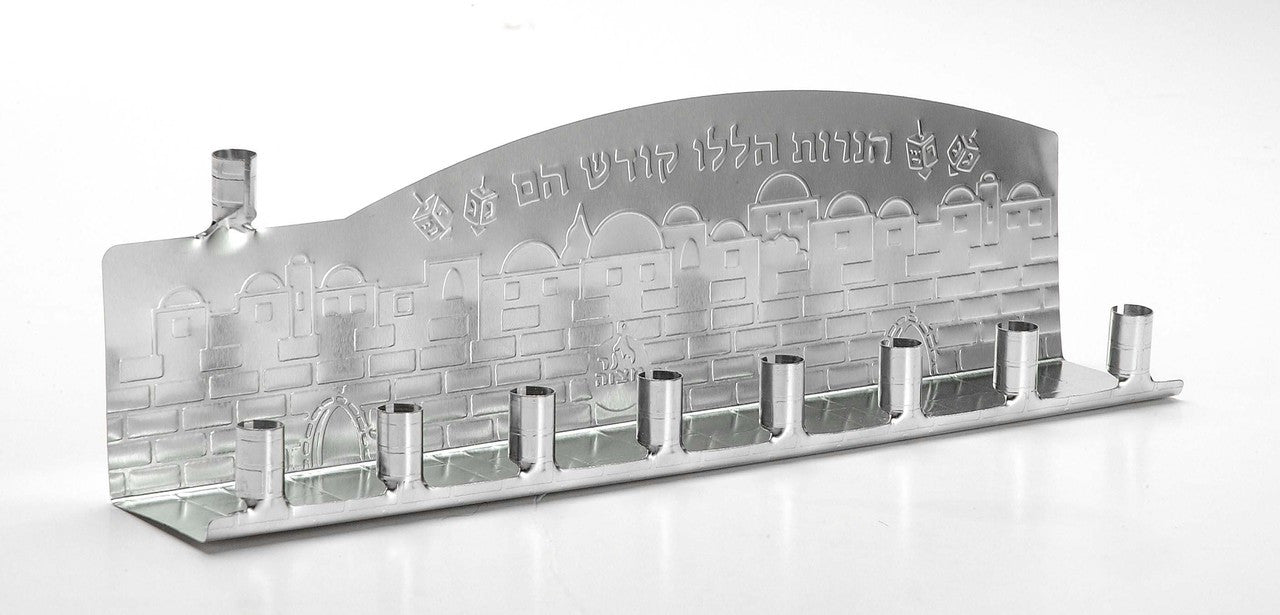 Tin Menorah Silver (M-TIN)