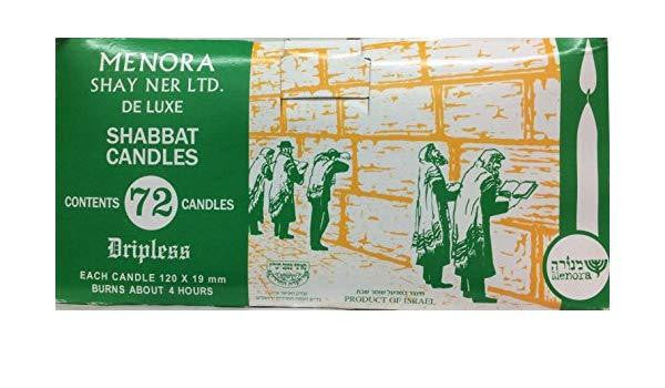 Box of 72 Shabbat Candles-3 Hour -Case of 8 (SC-SC72/D)
