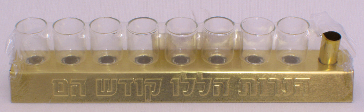 Glass Strip Menorah (M-M1000)