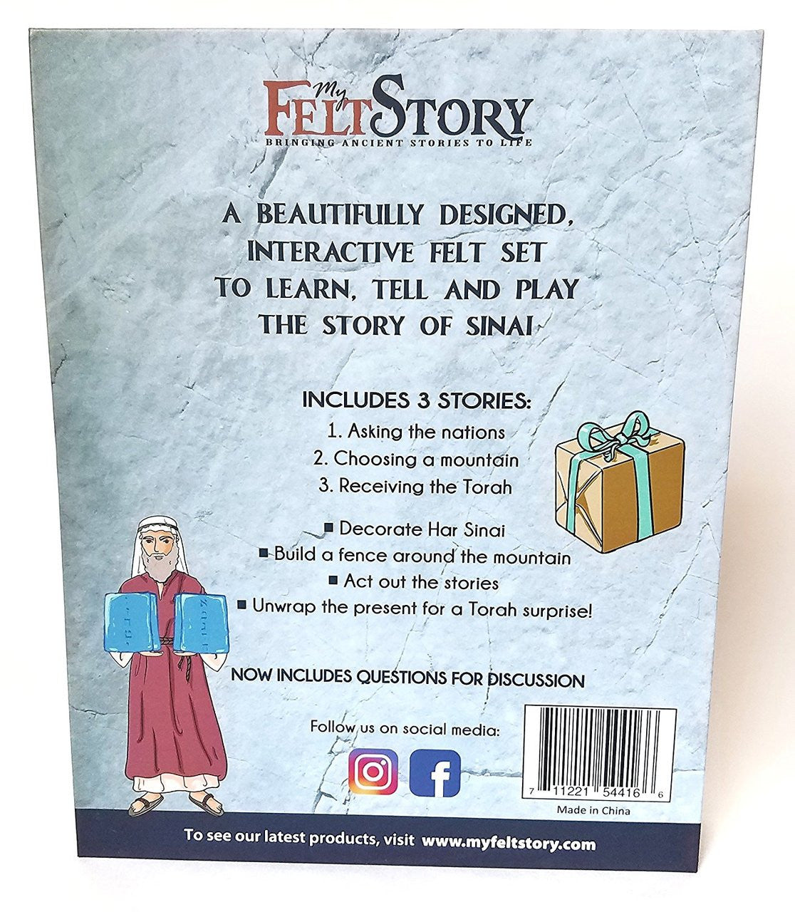 My Felt Story - Sinai, 23 Precut Felt Pieces, Shavuos(GM-MFSS)