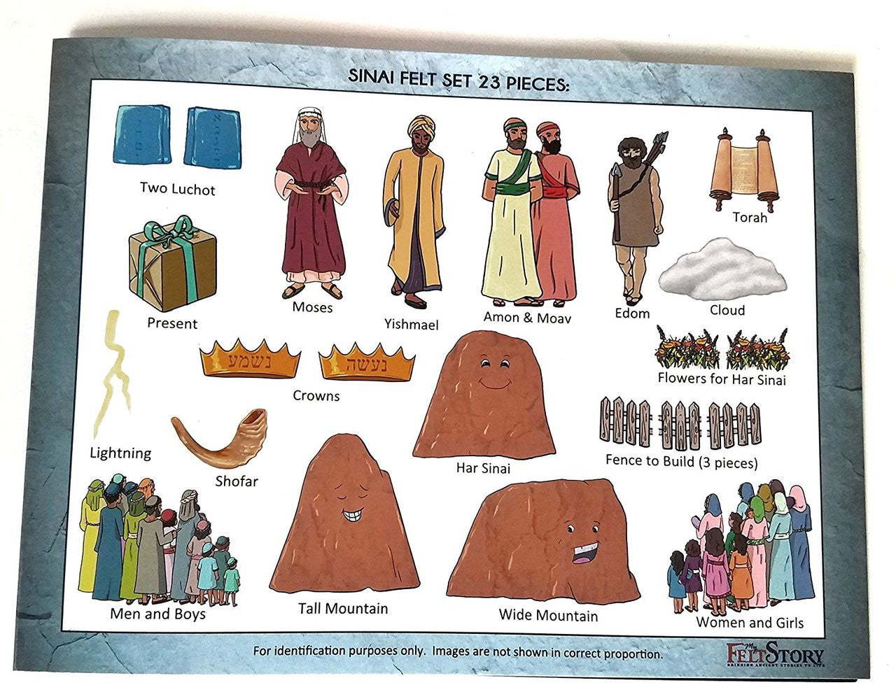 My Felt Story - Sinai, 23 Precut Felt Pieces, Shavuos(GM-MFSS)