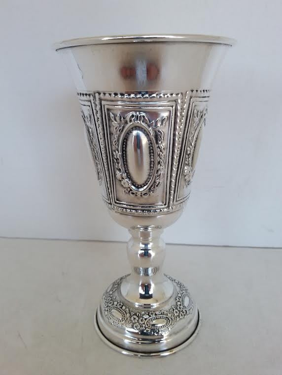 Moreshet 999 silver plated kiddush cup (33033)