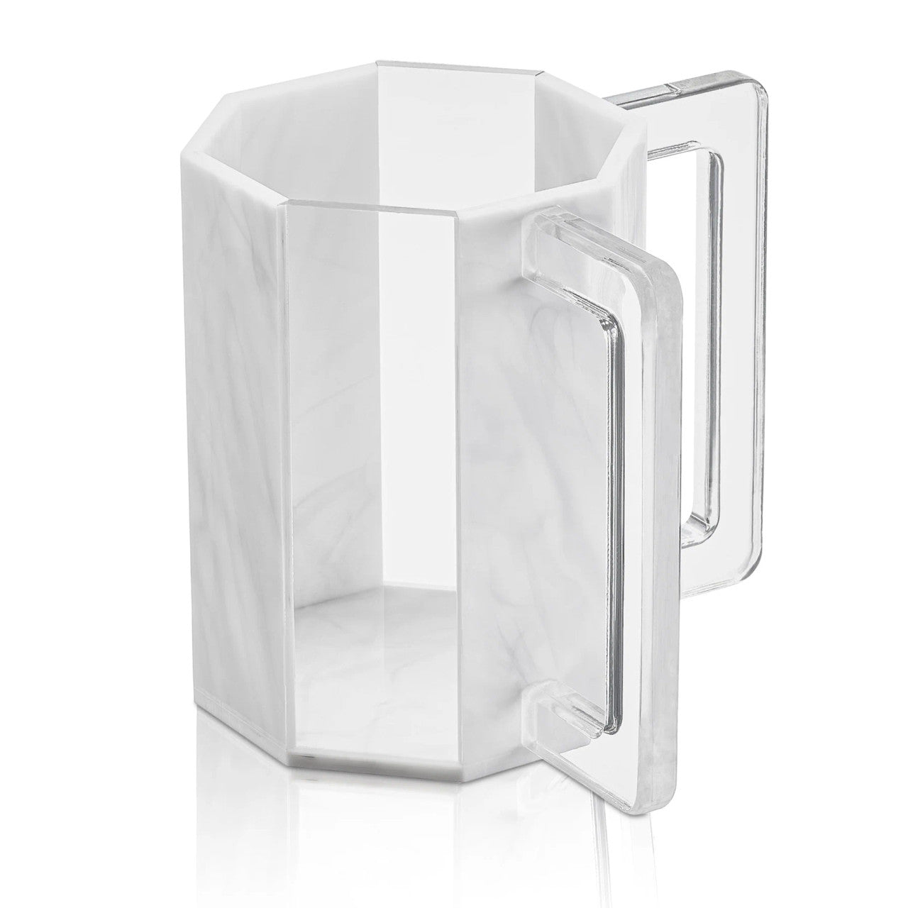 Lucite and Marble Design Hexagon Washing Cup (WC-ZWCP)