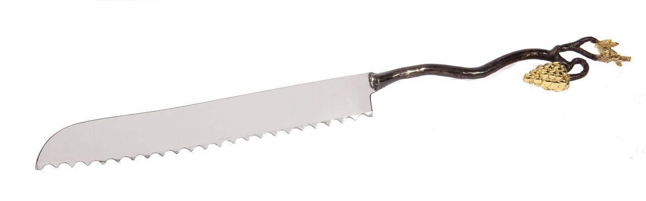 Emanuel Challah Knife with Grape Branch (EM-NSC2)