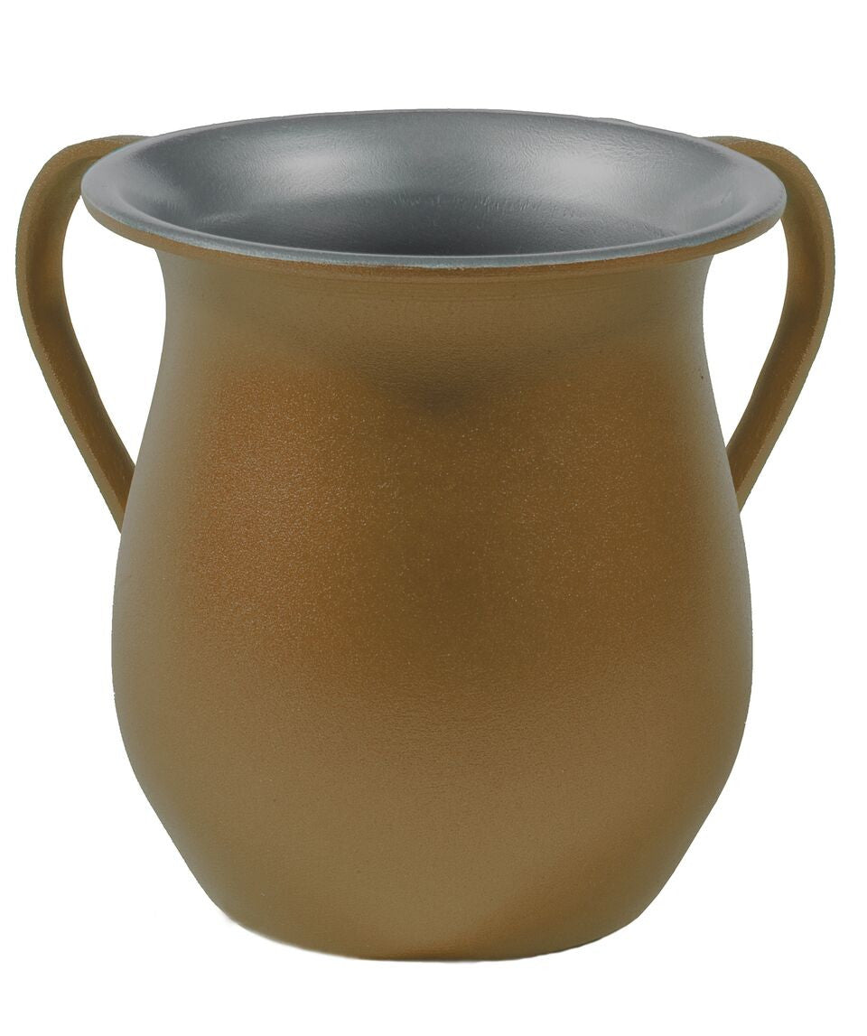 Emanuel Textured Steel Washing Cup- Gold (EM-NYH3)