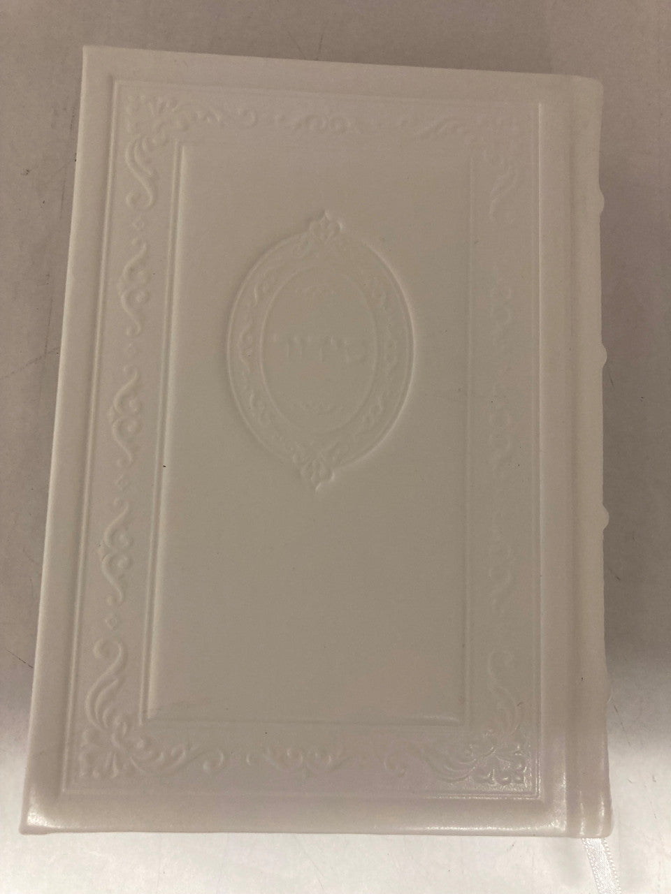 Orot Sephardic Siddur (Kol Sasson) Hebrew/ English Leather 2vol Boxed Set 6.5"x9"-White(BK-ORSL2W)