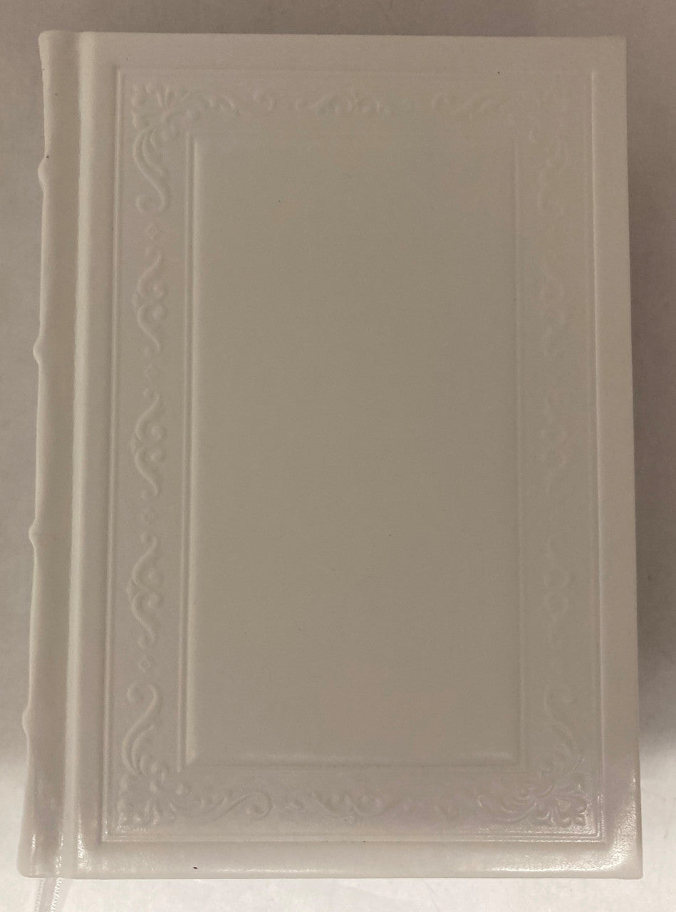 Orot Sephardic Siddur (Kol Sasson) Hebrew/ English Leather 2vol Boxed Set 6.5"x9"-White(BK-ORSL2W)