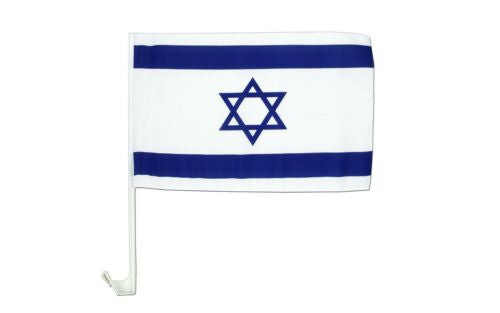 Israeli Car Flag 12"x16" 17" Stick (I-CF-107)