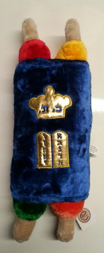 Stuffed Sefer Torah Large 20" -Assorted colors Blue and Red (ST-STL)
