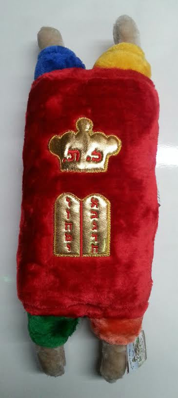 Stuffed Sefer Torah Large 20" -Assorted colors Blue and Red (ST-STL)