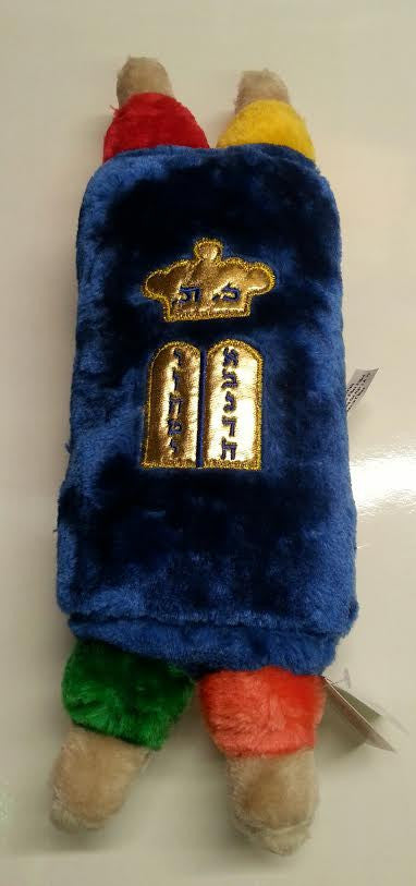 Stuffed Sefer Torah Medium 15" -Assorted colors Blue and Red (ST-STM)