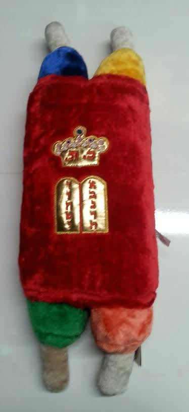 Stuffed Sefer Torah Extra Large 27" -Assorted colors Blue and Red (ST-STXL)