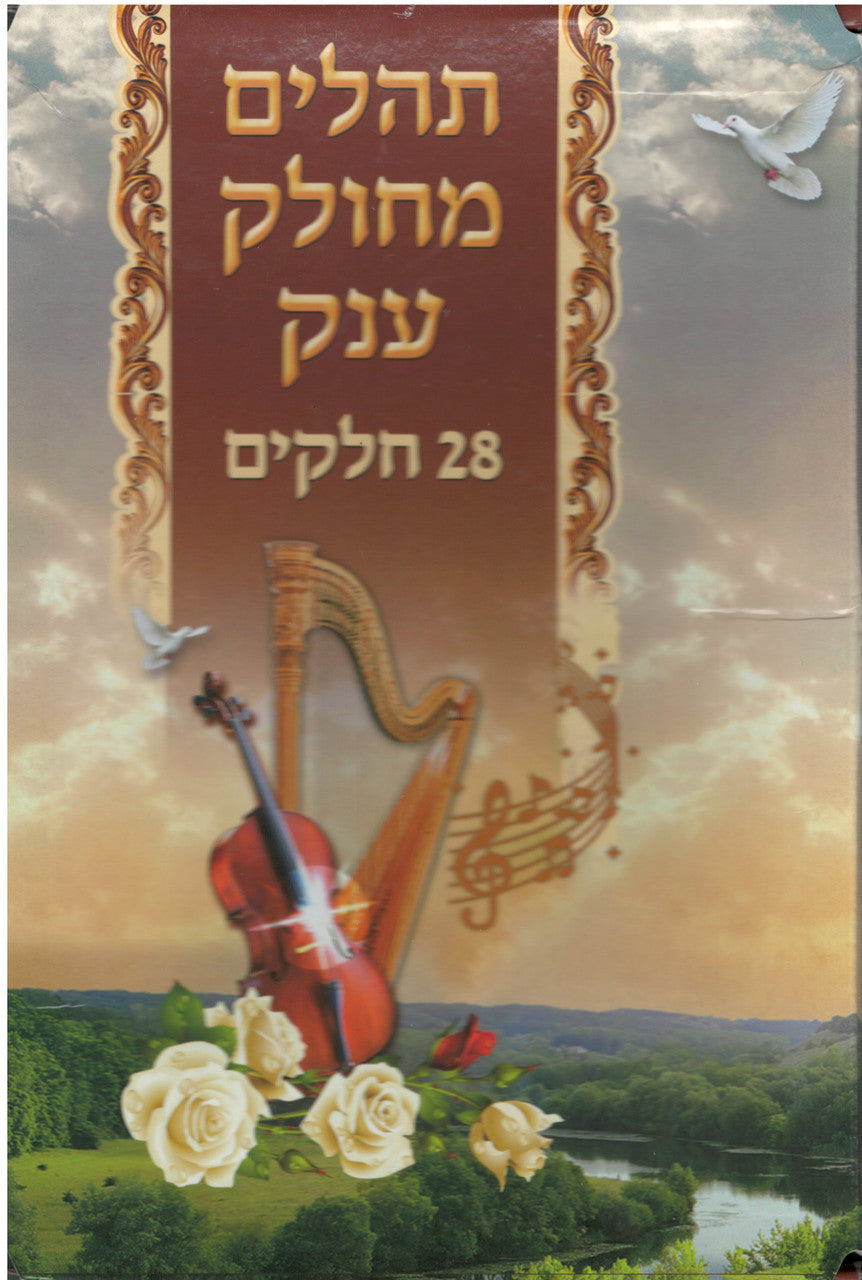 Tehillim Mechulak 28 Booklets תהילים המחולק ענק EXTRA LARGE 9.5"x6.5" -(BK-THMXL)