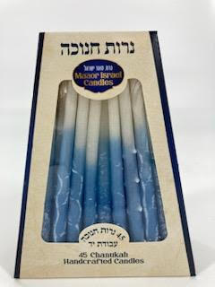 Deluxe Chanukah Candles Blue & White (CH-CP18)