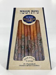 Deluxe Red Purple Orange Chanukah Candles (CH-CP23)