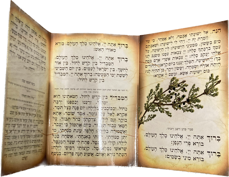 Seder Havdallah Besamim Ashkenaz סדר הבדלה בשמים HV-TIN7