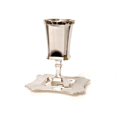 S/P Kiddush Cup Set With Stem (KC-X881)