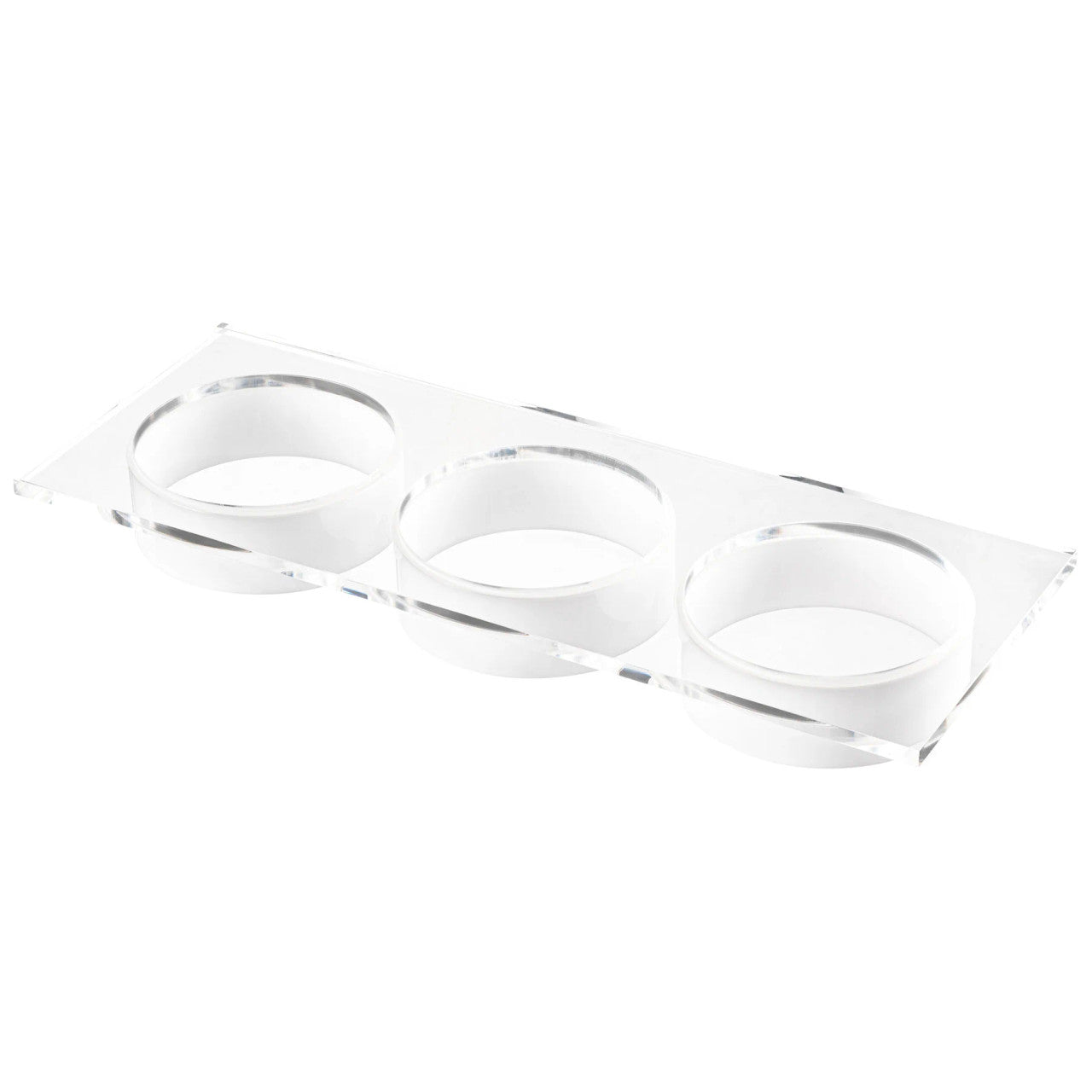 Lucite Dip Tray-3 Dips (SHB-ZL3DT)