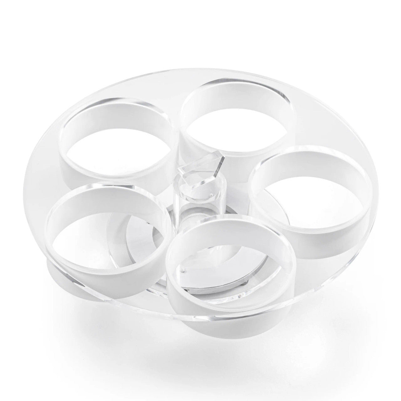Lucite Dip Tray Turntable (SHB-ZLDTT)