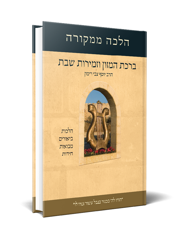 ברכת המזון וזמירות שבת-Hebrew- Rabbi Yosef Zvi Rimon 5"x7" (BK-BHZM)