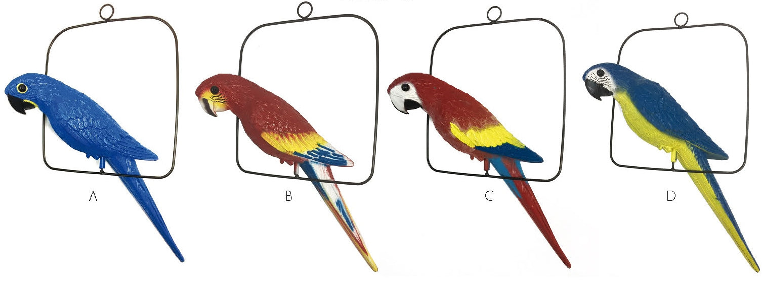 16"  Hanging  Parrot - ass. colors (L100103)