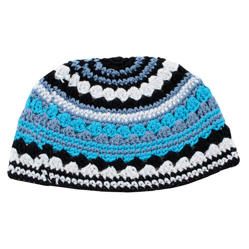 Knitted Colored Kippah-Asst. Colors/Sizes 21cm-24cm (MC-CKK) 06109