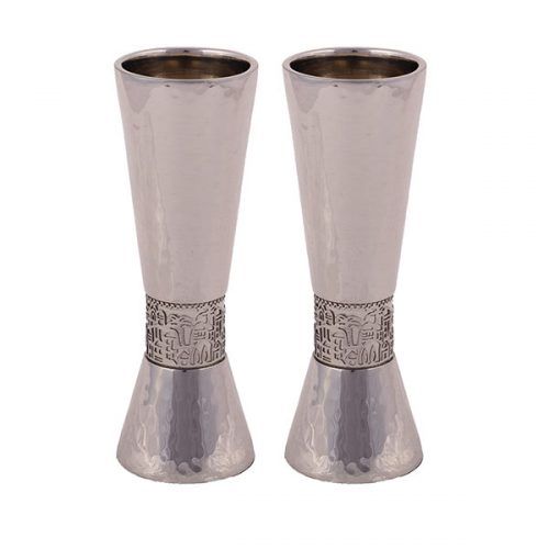 Emanuel Large Candlesticks with Metal Cutout (EM-CF)