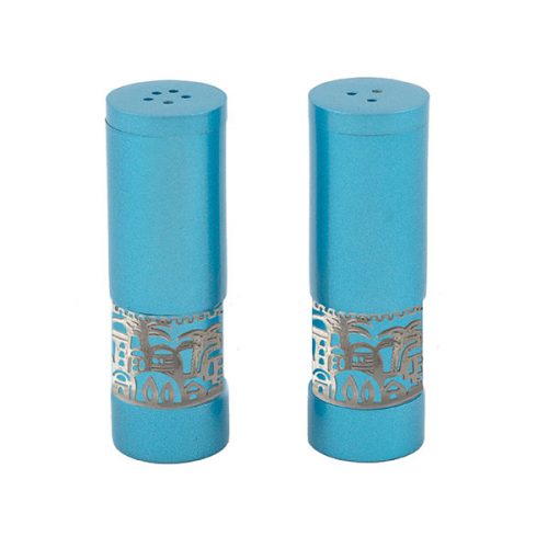 Emanuel Salt & Pepper Shakers with Metal Cutout (EM-SAF)