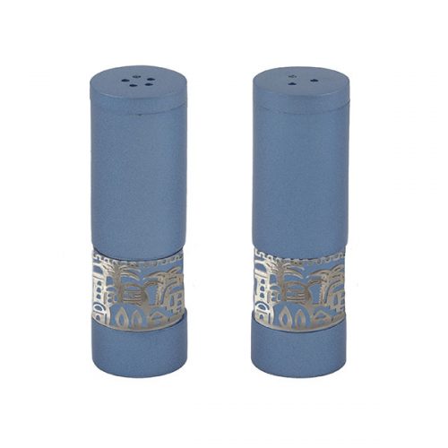 Emanuel Salt & Pepper Shakers with Metal Cutout (EM-SAF)