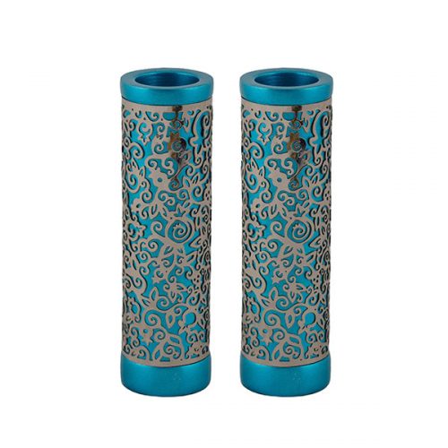 Emanuel Round Candlesticks w/ Full Metal Cutout (EM-CJ)