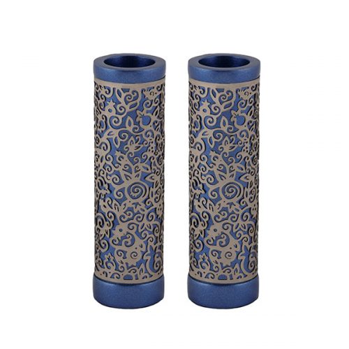 Emanuel Round Candlesticks w/ Full Metal Cutout (EM-CJ)