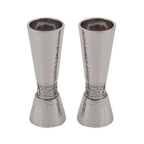 Emanuel Large Candlesticks with Metal Cutout (EM-CF)