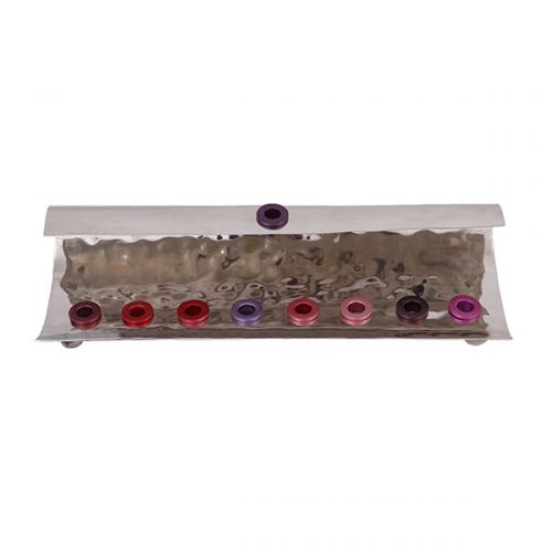 Emanuel Hammered Wave Menorah (EM-HNC)