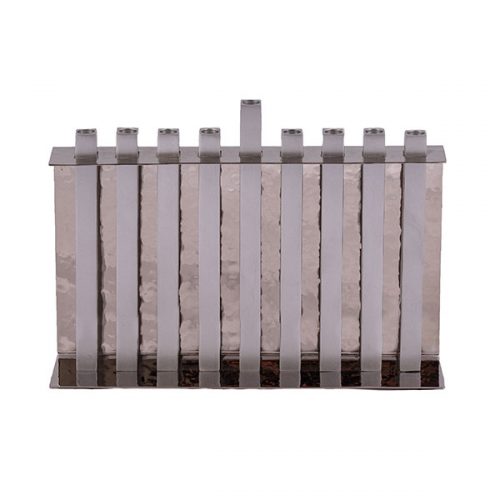 Emanuel Hammered Menorah w/ Anodized Branches (EM-HND)