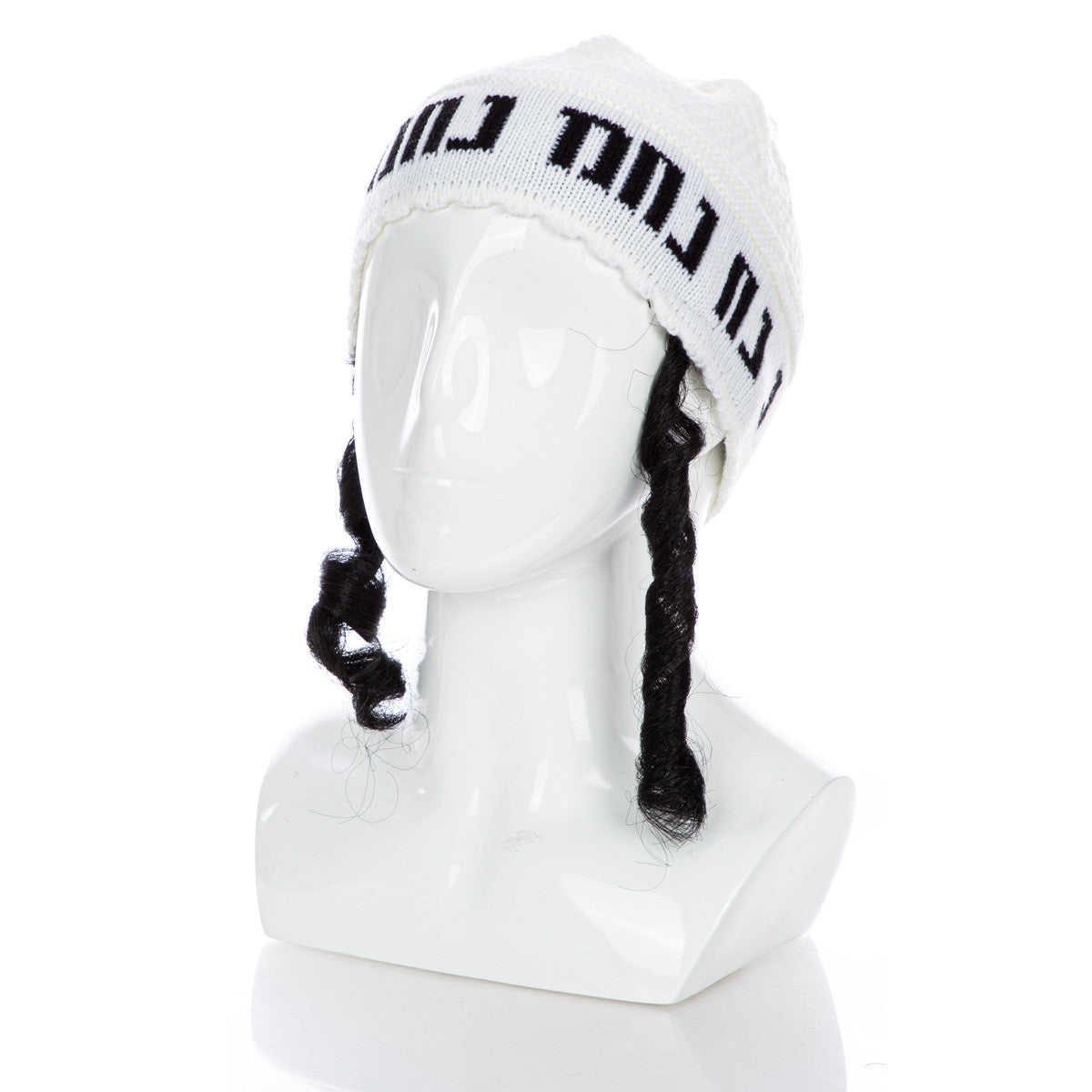 Na Nach Kippah With Payos Adults 3 Color Payos (MC-15813)
