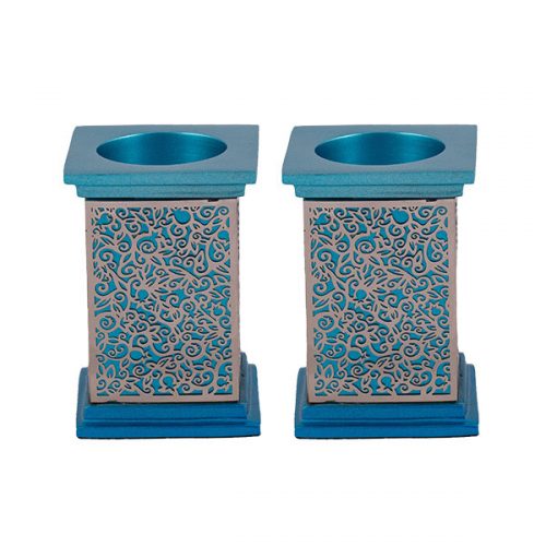 Emanuel Square Candlesticks w/ Full Metal Cutout (EM-CG)