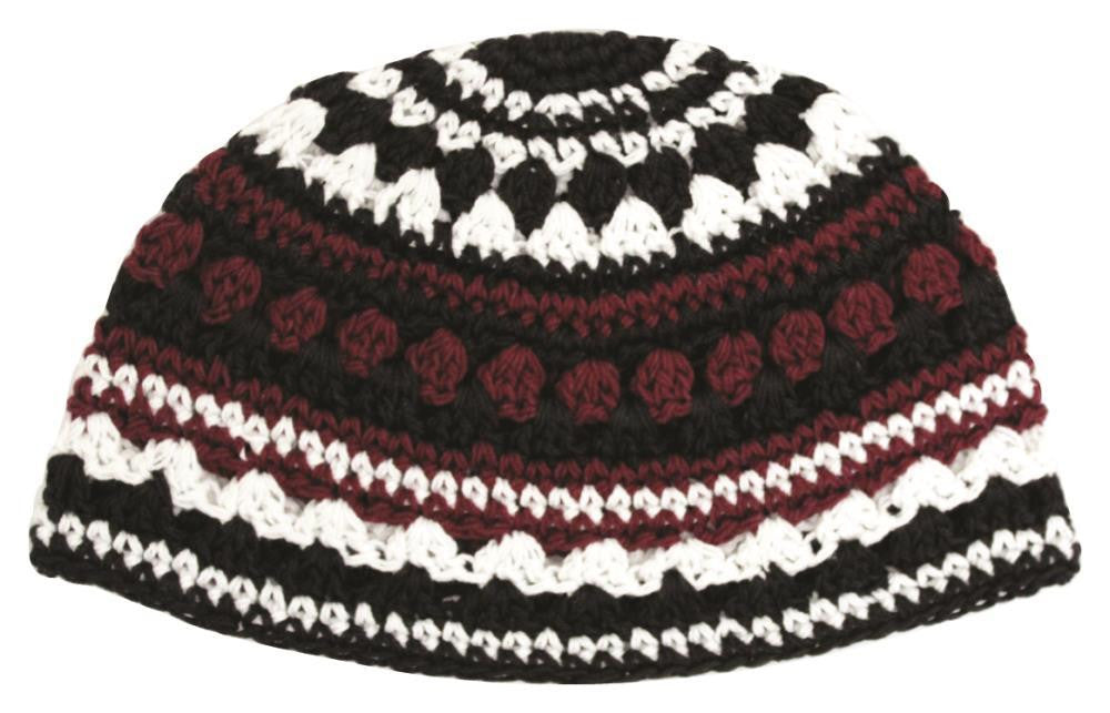 Knitted Colored Kippah-Asst. Colors/Sizes 21cm-24cm (MC-CKK) 06109