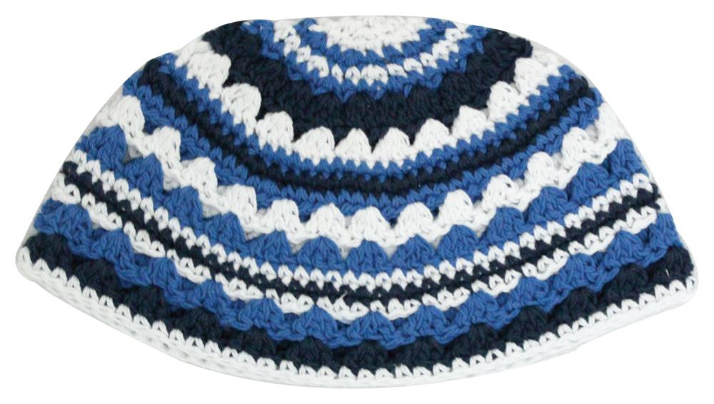 Knitted Colored Kippah-Asst. Colors/Sizes 21cm-24cm (MC-CKK) 06109