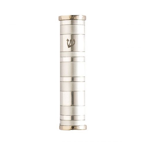 Emanuel Mezuzah Case w/ Rings--Multicolor (EM-MZP)