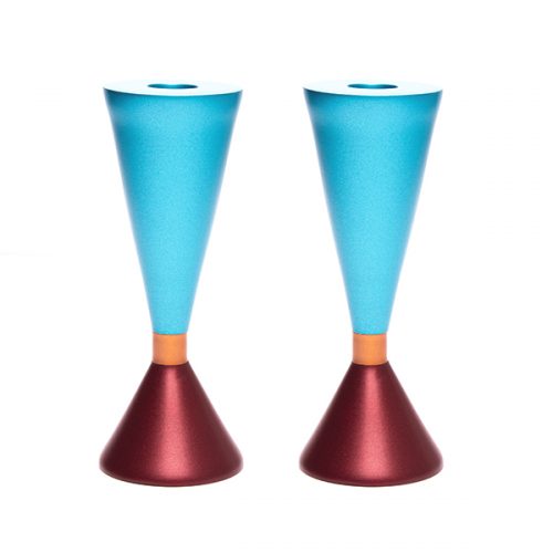 Double Sided Anodized Candlesticks W/ Ring (EM-CSK)