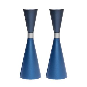 Emanuel Anodized Candlesticks w/ Ring (EM-CSC)