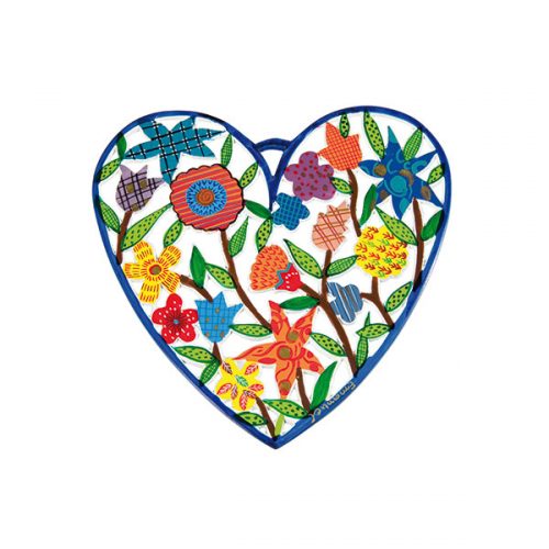 Hand Painted Metal Laser Cut Decoration-Small (EM-WHC)