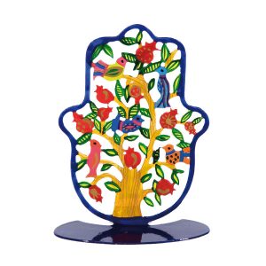 Emanuel Small Standing Hand Painted Hamsa  (EM-SHS)