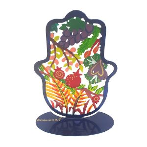 Emanuel Small Standing Hand Painted Hamsa  (EM-SHS)