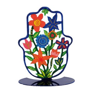 Emanuel Small Standing Hand Painted Hamsa  (EM-SHS)